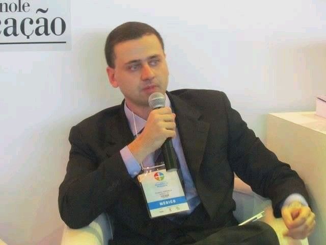 Palestrante em congresso